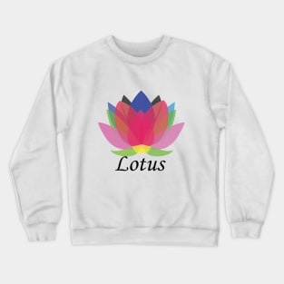 Colorful Lotus Crewneck Sweatshirt